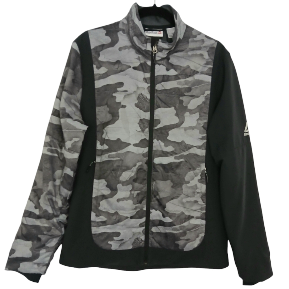 Reebok Jacket Men's Medium Primaloft Camo Track Jacket